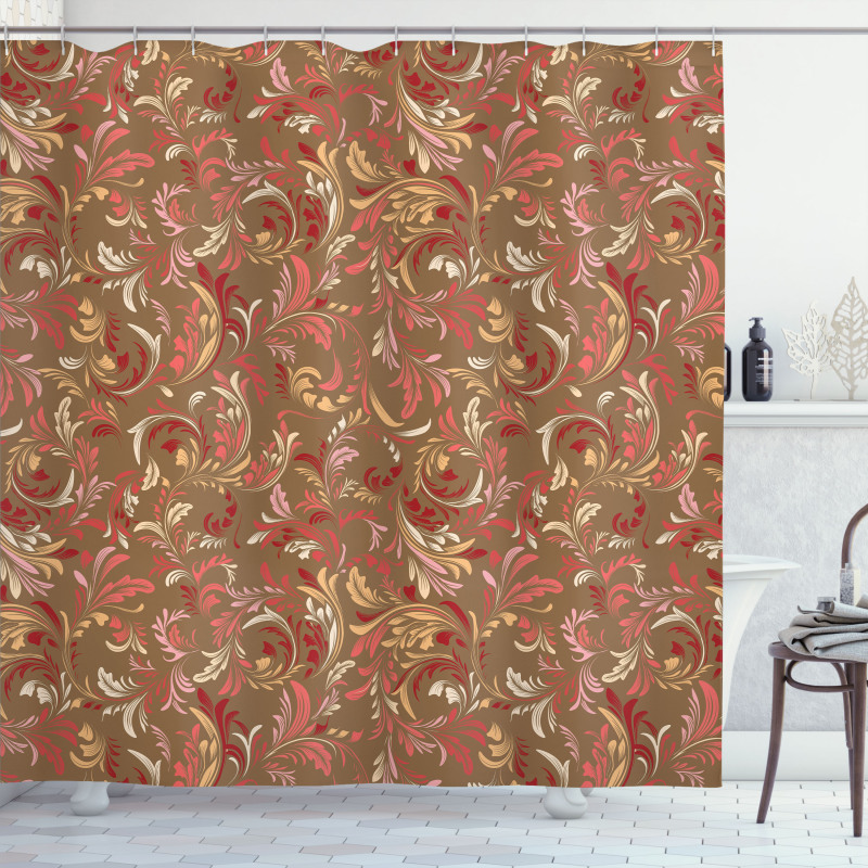 Victorian Classic Leaves Shower Curtain