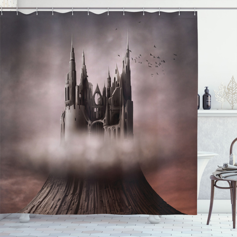 Castle Clouds Shower Curtain