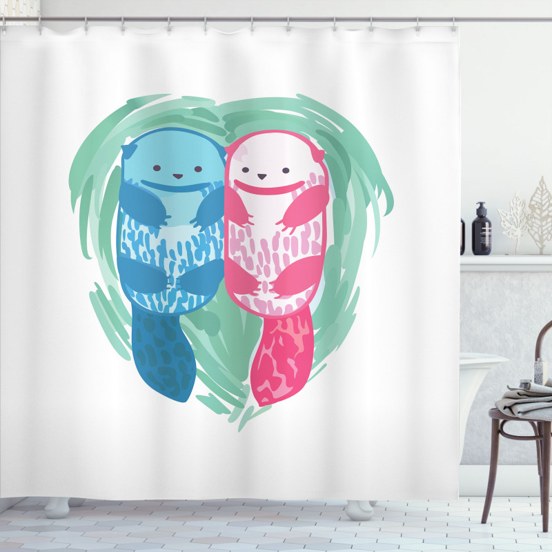 Semiaquatic Animal Shower Curtain