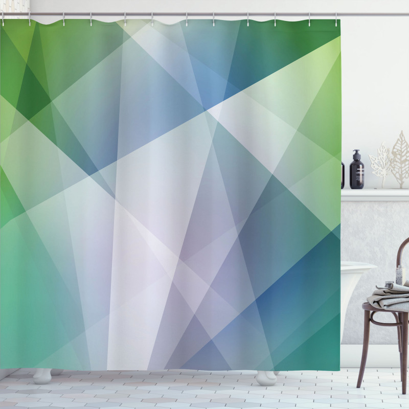 Futuristic Shapes Shower Curtain