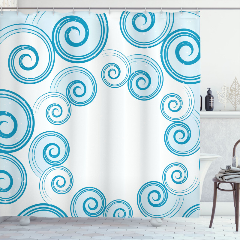 Water Waves Shower Curtain