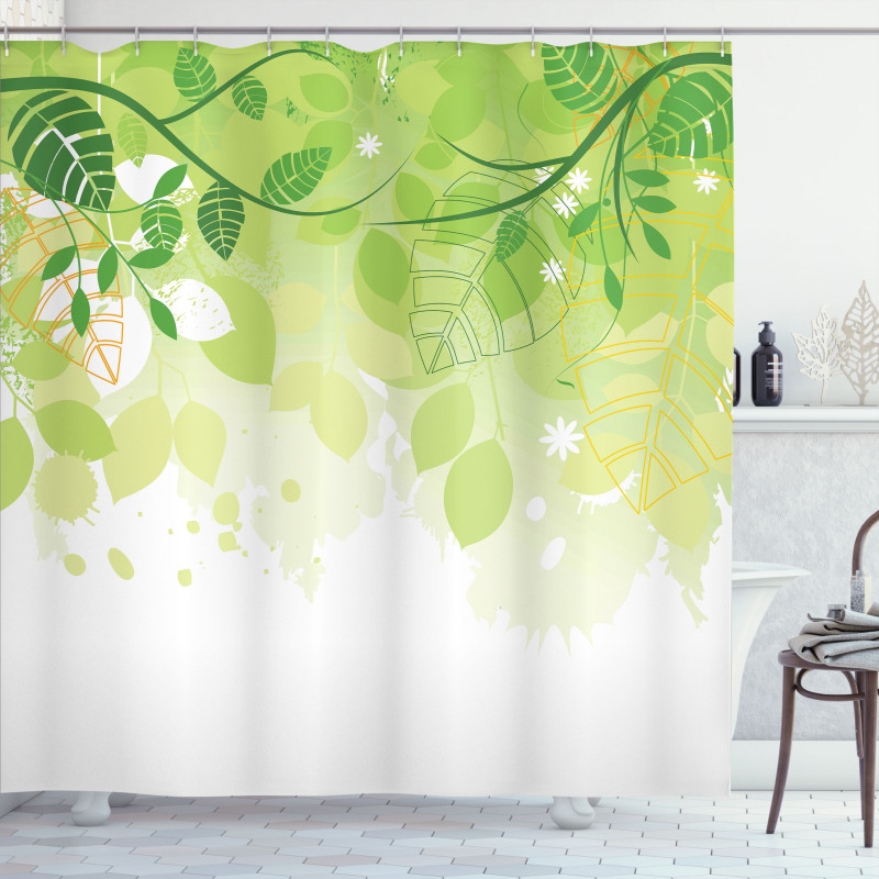 Leaves Fantasy Flora Shower Curtain
