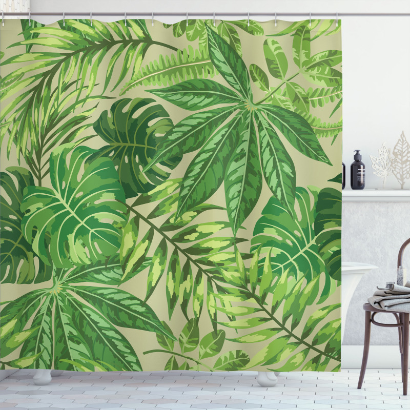 Fresh Jungle Aloha Shower Curtain