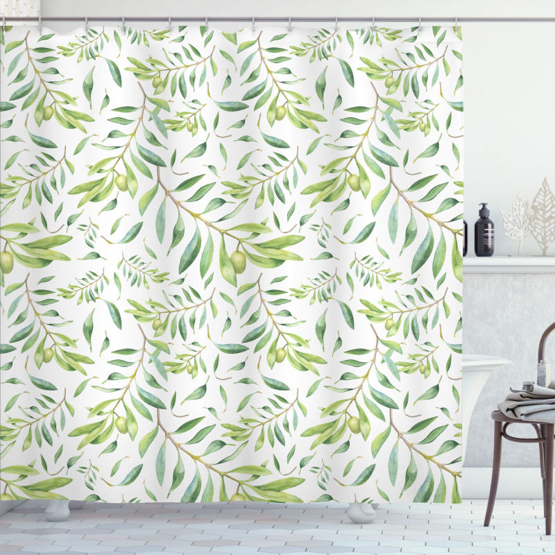Olive Tree Shower Curtain