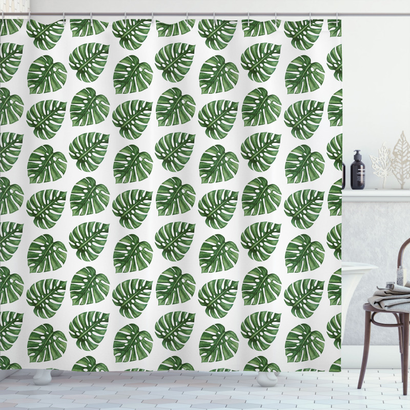 Palm Leaves Nature Shower Curtain