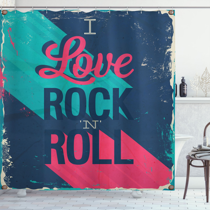 I Love Rock 'n' Roll Shower Curtain