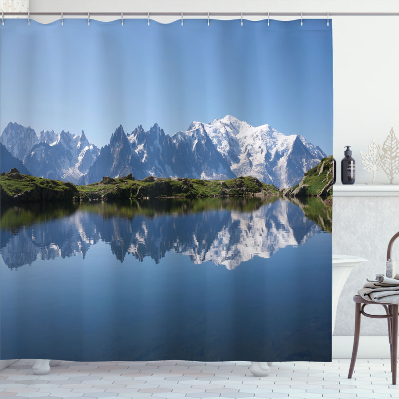 Mont Blanc Alps France Shower Curtain