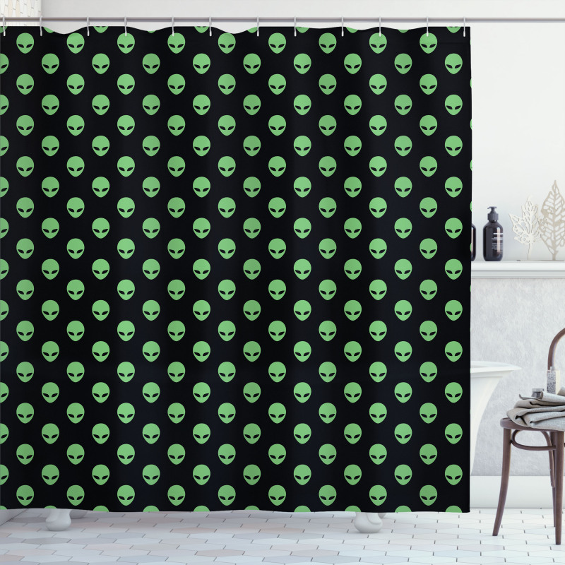 Martian Design Shower Curtain