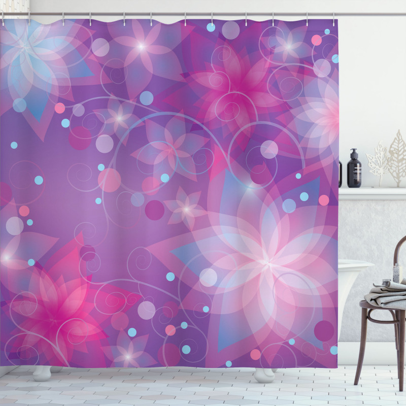 Floral Dreamy Romantic Shower Curtain