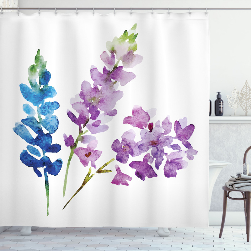 Watercolor Bouquet Art Shower Curtain
