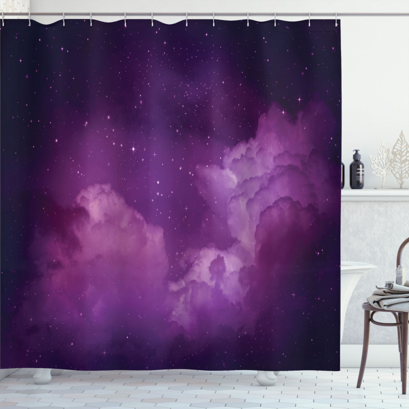 Cosmic Celestial Stars Shower Curtain