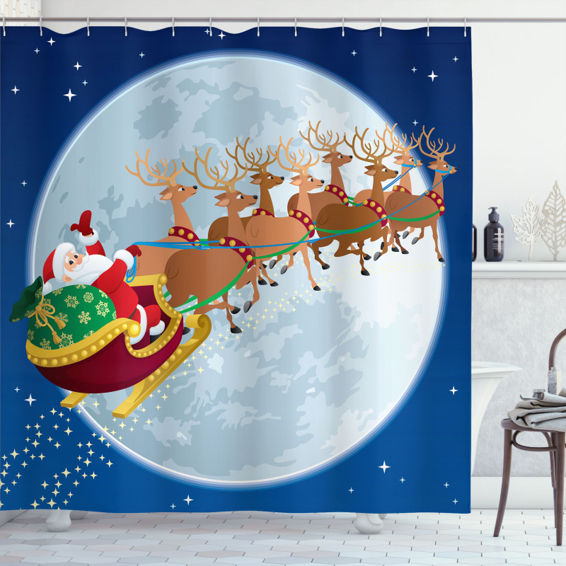 Christmas Night Shower Curtain