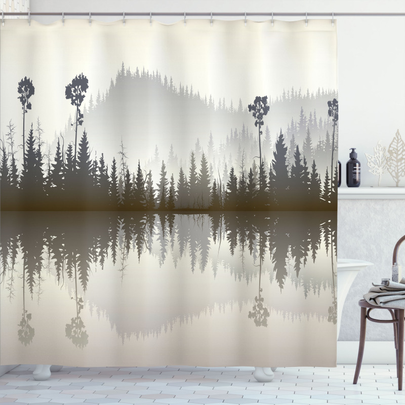 Northern Nature Pattern Shower Curtain
