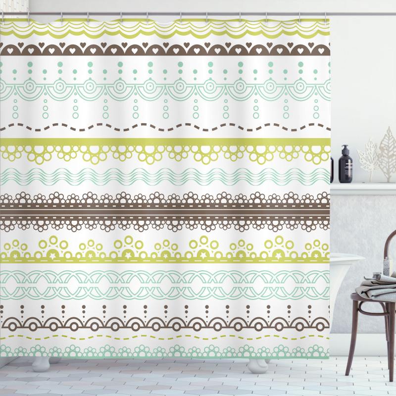 Lace Pattern Shower Curtain