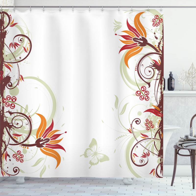 Flora and Fauna Shower Curtain