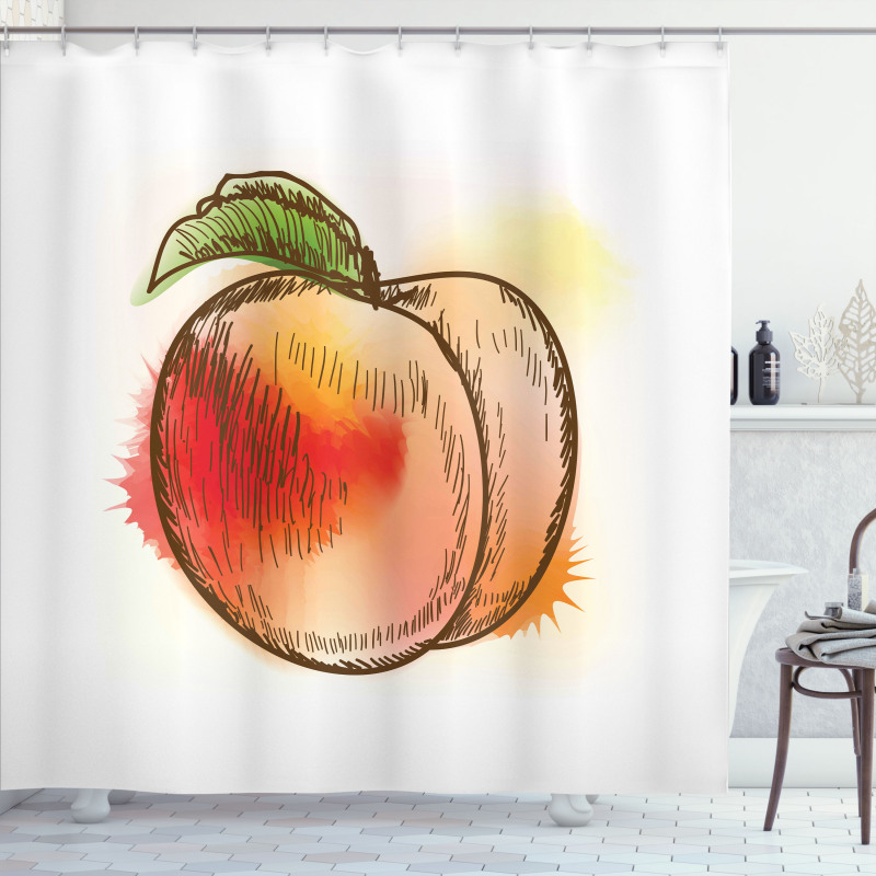 Fresh Fruit Sketch Art Shower Curtain