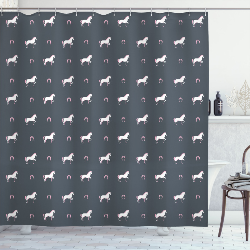 Wild Mustang Pattern Shower Curtain