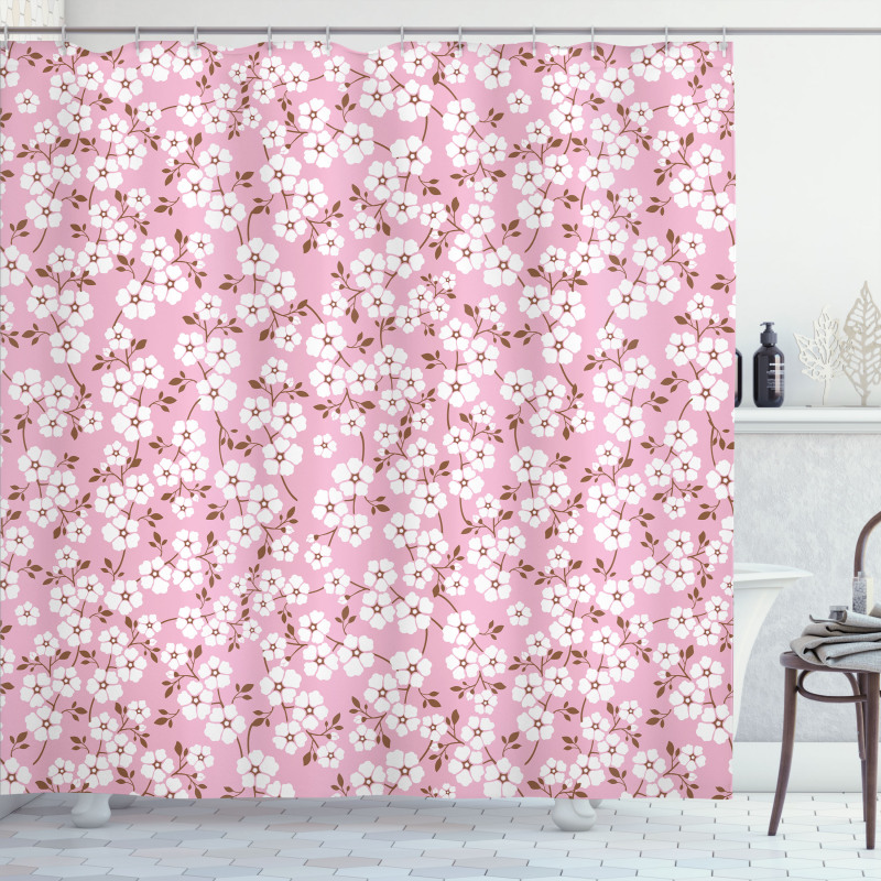 Cheery Blooms Shower Curtain