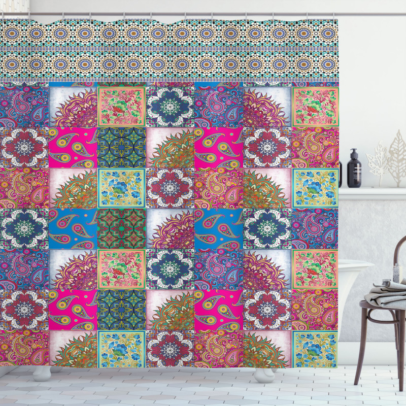 Middle Eastern Paisleys Shower Curtain