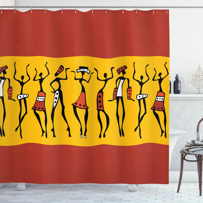 Dancing People Shower Curtain