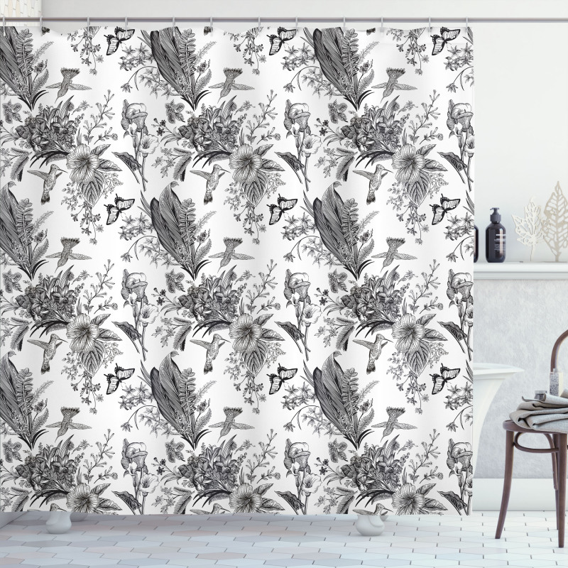 Botanical Flora Shower Curtain