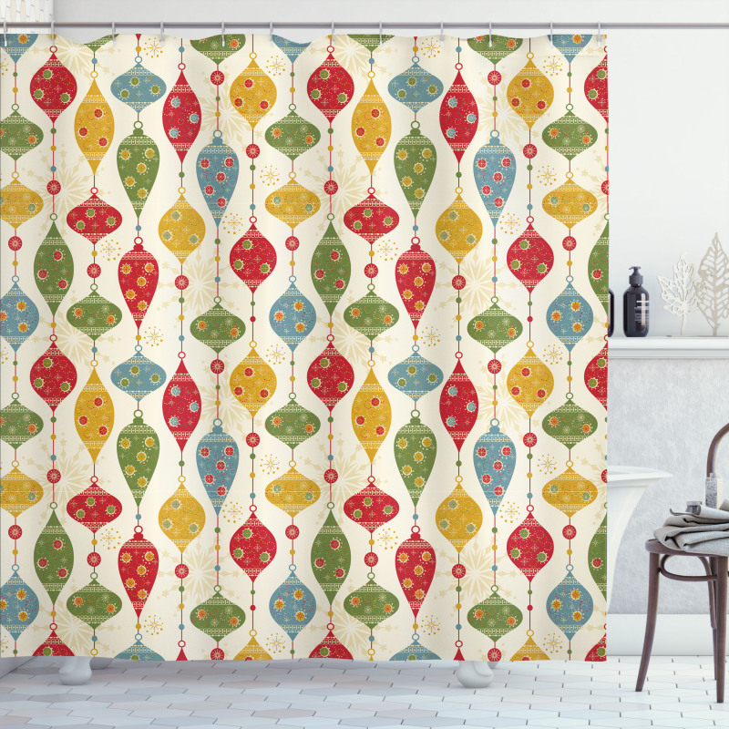 Traditional Balls Shower Curtain