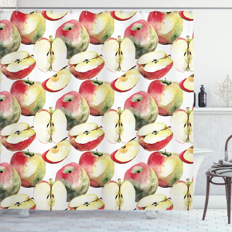 Organic Mclntosh Fruits Shower Curtain