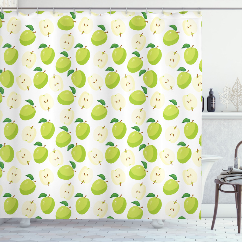 Cartoonish Fruit Anatomy Shower Curtain