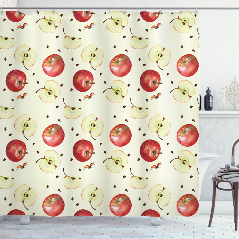 Seeds of Winter Fruits Shower Curtain