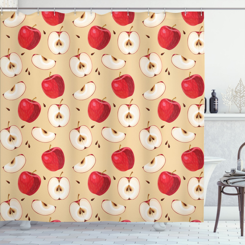 Fresh Fruit Slices Pie Shower Curtain