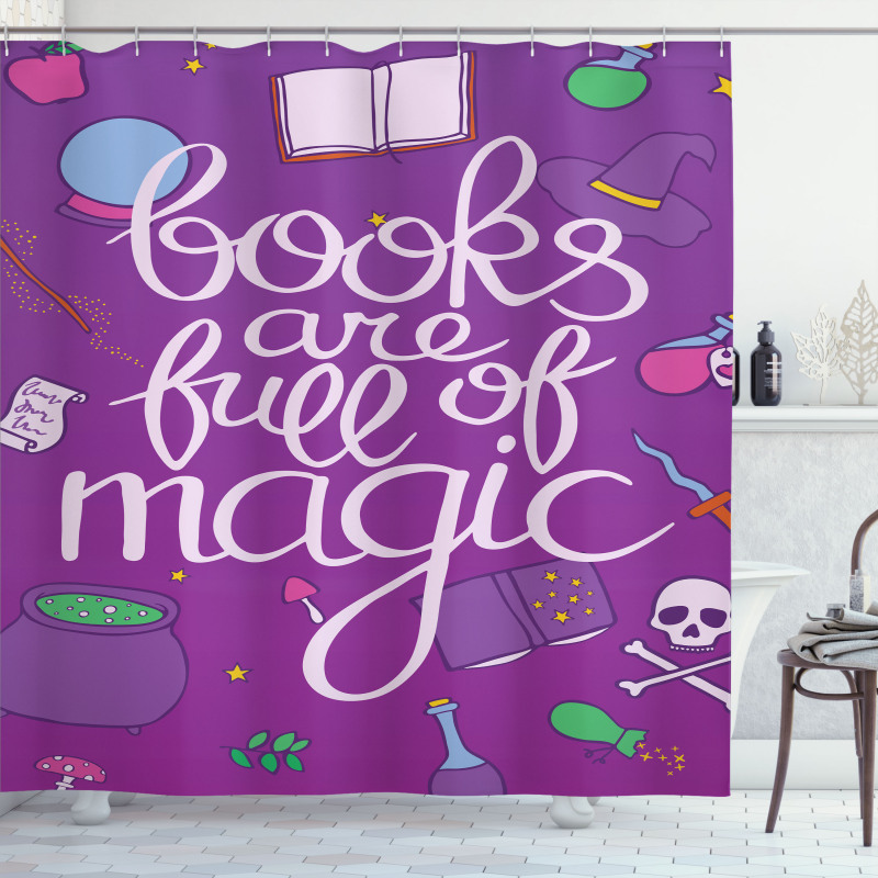 Full of Magic Witchcraft Shower Curtain