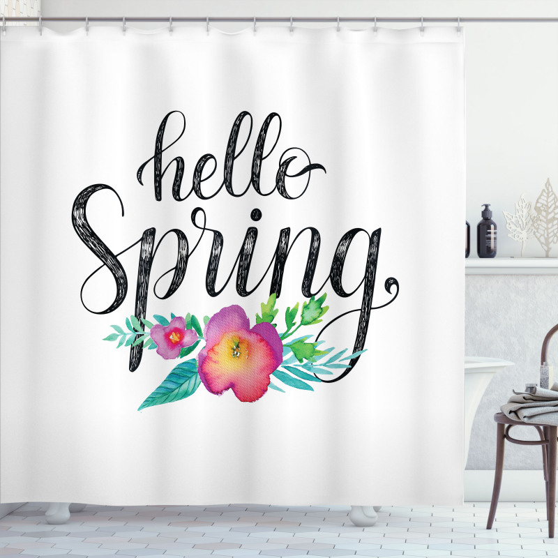 Springtime in Watercolors Shower Curtain
