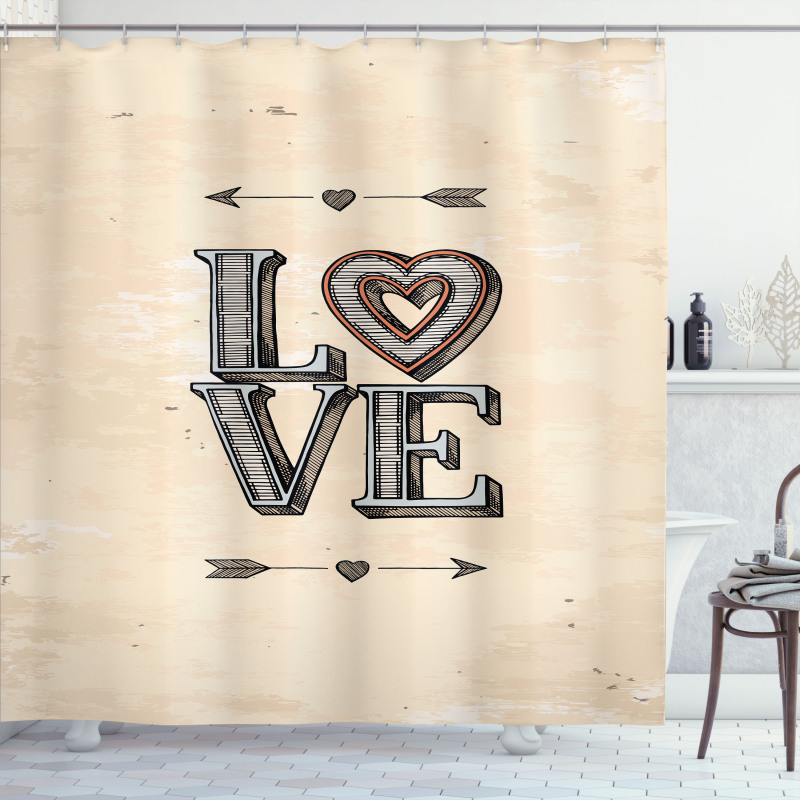 Grunge Vintage Boho Arrows Shower Curtain