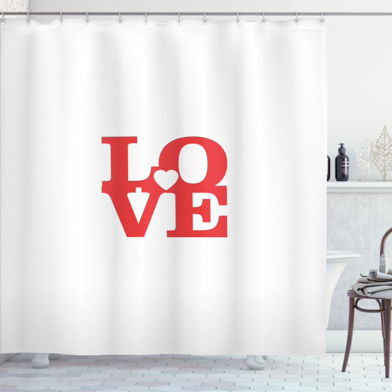 Valentines Day Romance Shower Curtain