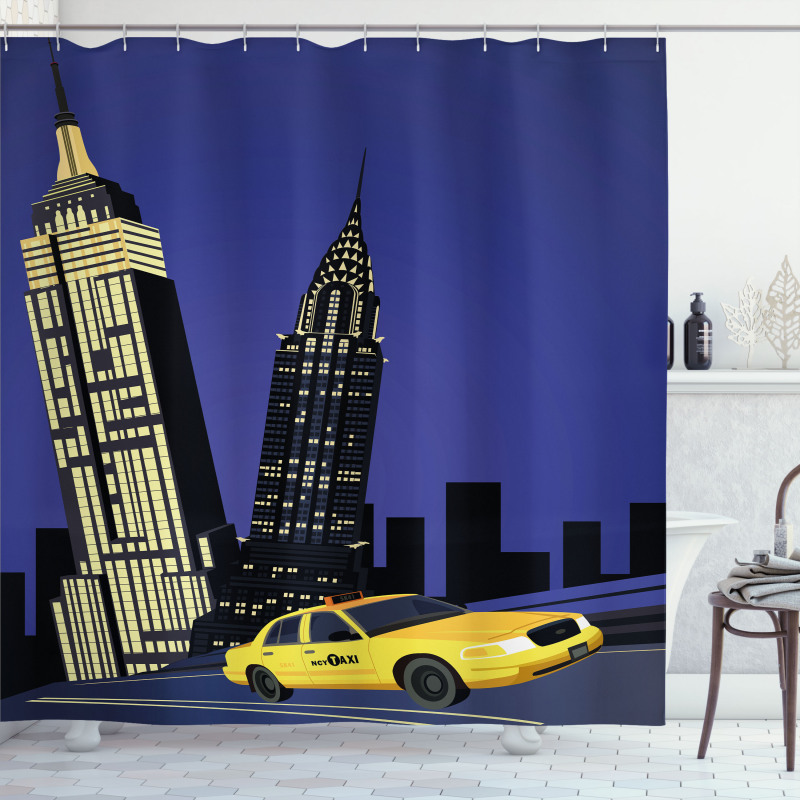 Taxi New York American Shower Curtain