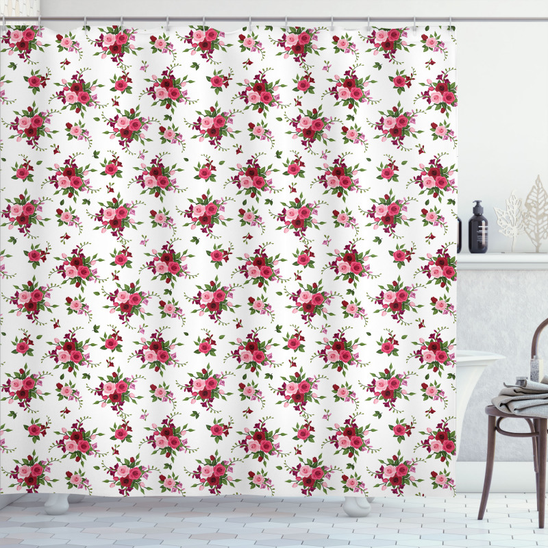 Bridal Bouquets Roses Shower Curtain