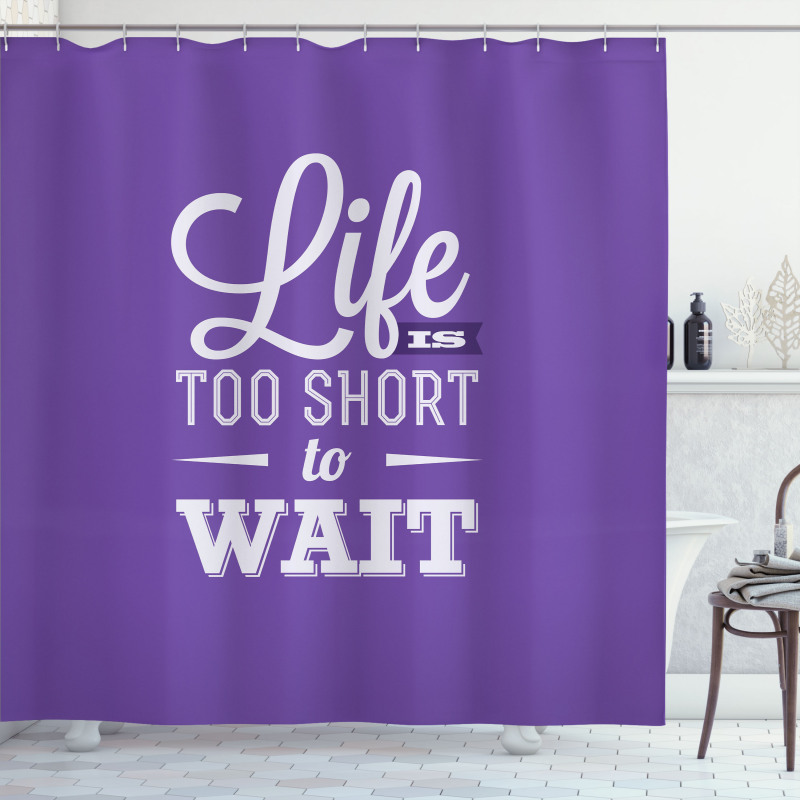 Carpe Diem Style Shower Curtain