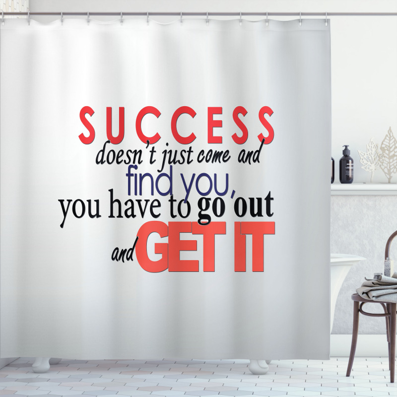 Hardwork Success Shower Curtain