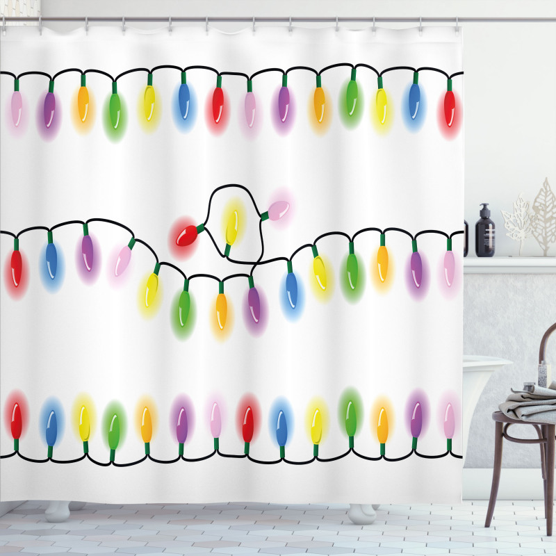 Vibrant Party Colors Shower Curtain