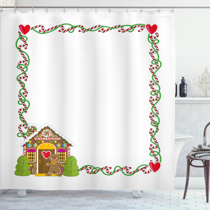 Gingerbread House Shower Curtain