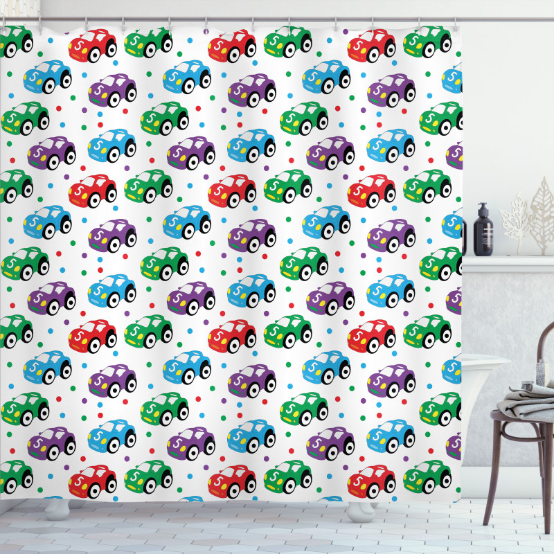Kids Toys for Play Time Shower Curtain
