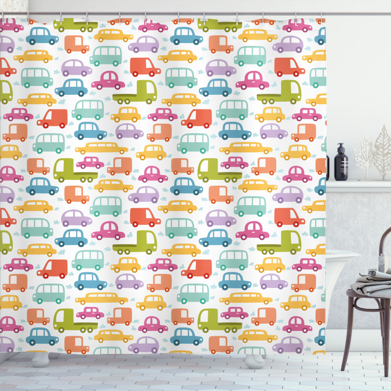 Colorful Drive Shower Curtain