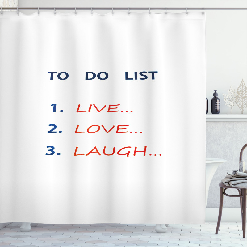 Do List Shower Curtain