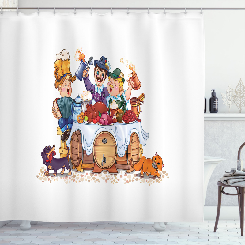 Bavarian Festivity Shower Curtain