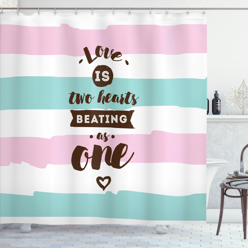 Retro Style Pastel Shower Curtain