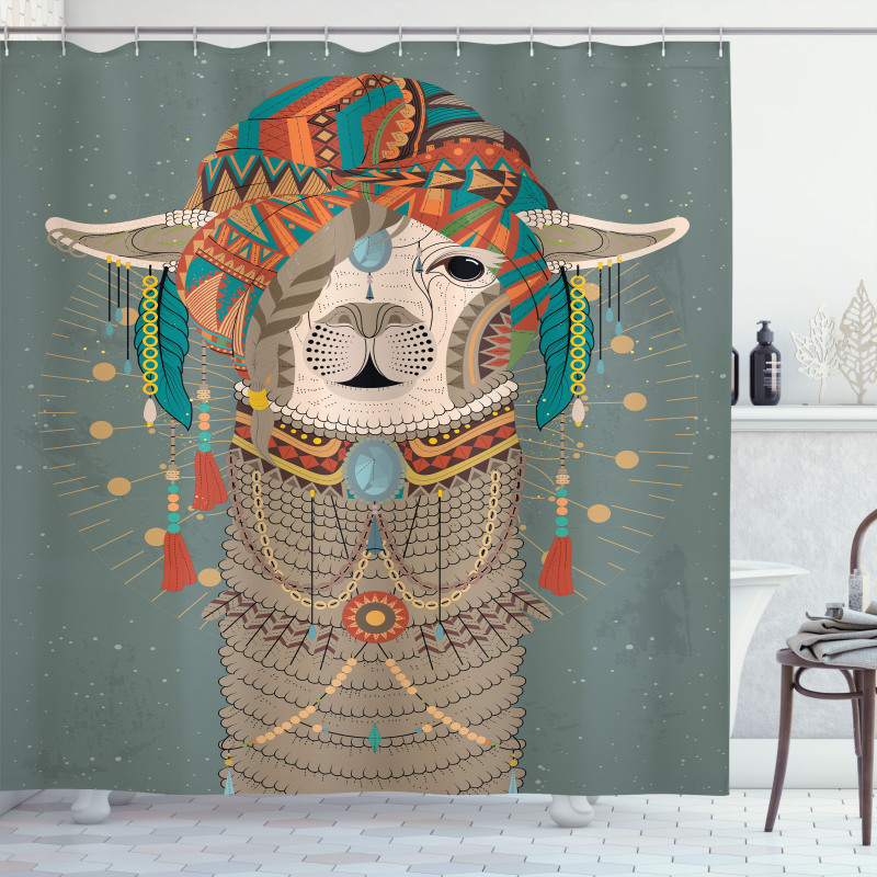 Clothing Alpaca Shower Curtain