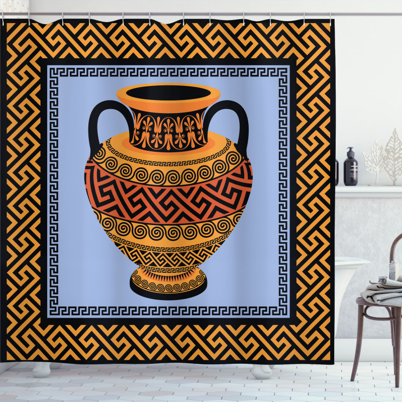 Traditional Amphora Shower Curtain