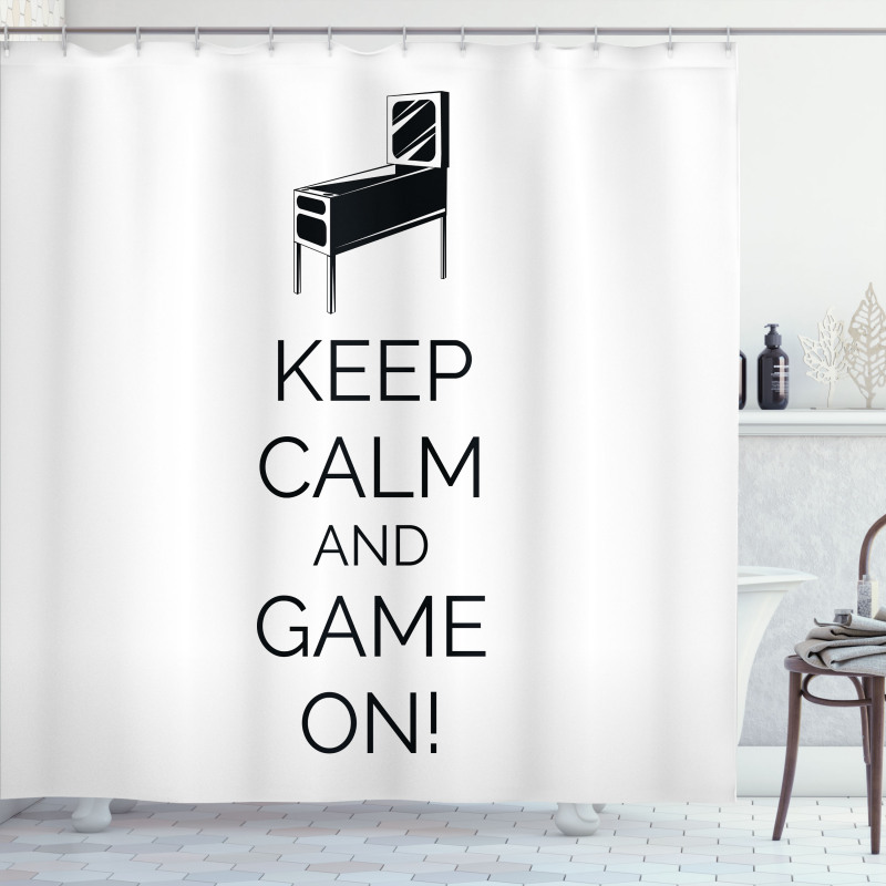 Pinball Machine Fun Shower Curtain