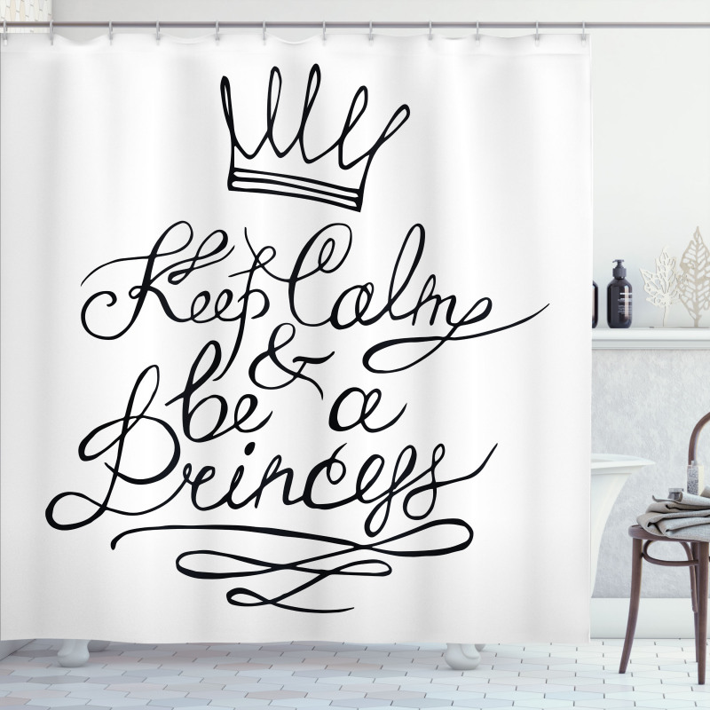 Be a Princess Romance Shower Curtain