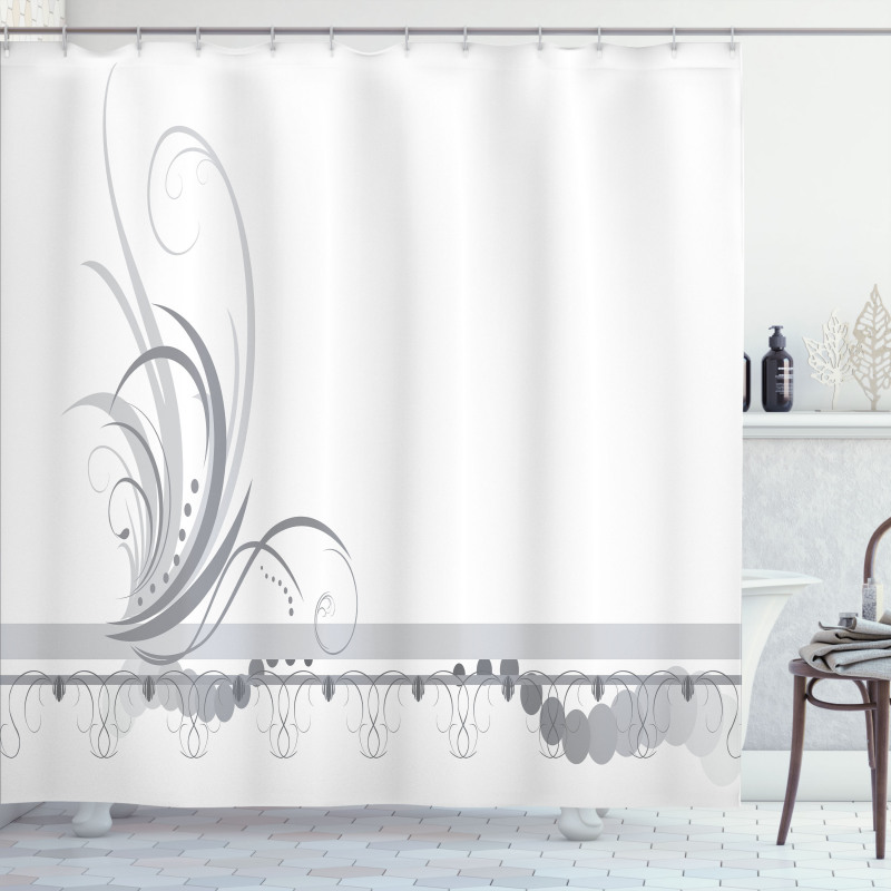 Swirls Ornament Shower Curtain